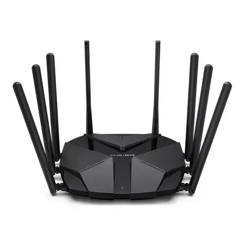 Router Wireless Mercusys MR90X, AX6000, Wi-Fi 6, Port 2.5 Gbps (Negru)