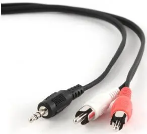 Cablu Audio Gembird 1 x Jack 3.5mm -  2 x RCA, 2.5m