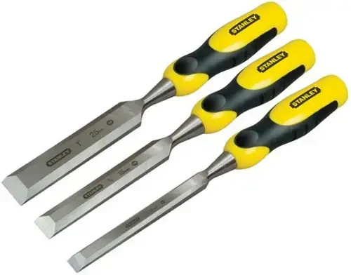 Set 3 dalti pentru lemn Stanley DynaGrip 2-16-883, 12/18/25 mm