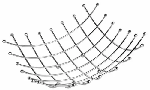 Cos fructe metalic Vanora VN-AER-A004, 26 x 26 x 9 cm