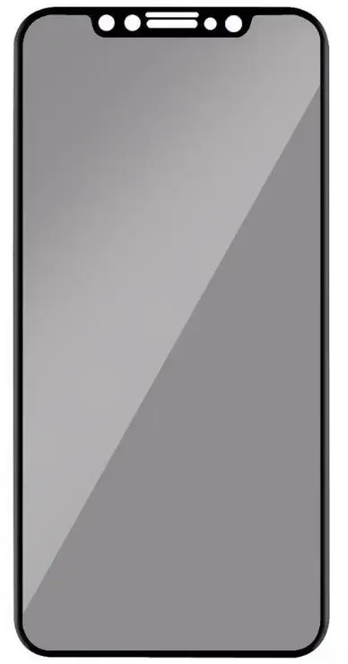 Folie Protectie Sticla Temperata Lemontti Privacy LEMFSP11PBK pentru iPhone 11 Pro / XS / X (Transparent/Negru)