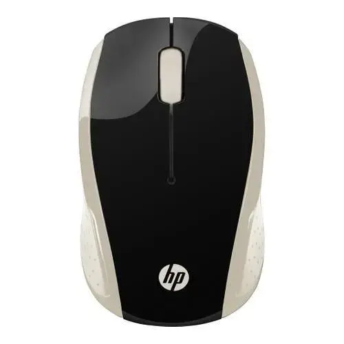 Mouse Wireless Optic HP 200, USB (Negru/Auriu)