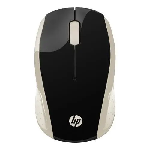 Mouse Wireless Optic HP 200, USB (Negru/Auriu)