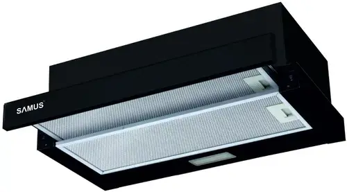 Hota telescopica Samus HS6030TB, 67 W, 1 Motor, 300 m3/h, Filtru metalic dublu-caseta, 60 cm (Negru)