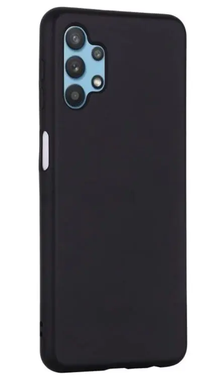 Husa Protectie Ecran Lemontti LEMSLKA324GN pentru Samsung Galaxy A32, Silicon (Albastru)