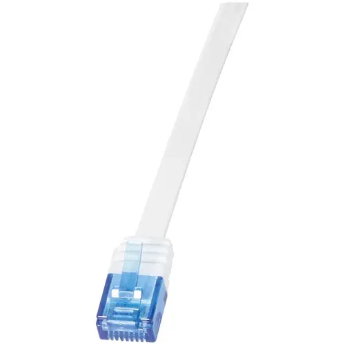 Cablu UTP LOGILINK Cat6, cupru, flat, 5 m, alb, AWG32, CF2071U