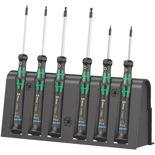 Set surubelnite Kraftform Micro, profil hexagonal, 6 bucati, Wera 2052/6