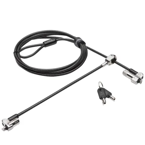 Cablu de securitate Kensington, NanoSaver, cu cheie, cu doua capete