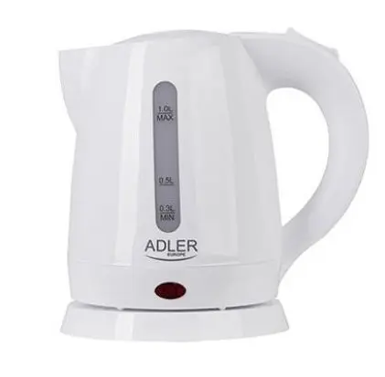 Fierbator de apa Adler AD 1272, 1 L, 1600 W (Alb)