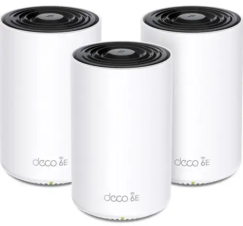 Sistem Wi-Fi Mesh Tp-Link Deco XE75(3-pack), AXE5400, Tri-Band Gigabit, Wi-Fi 6E (Alb)