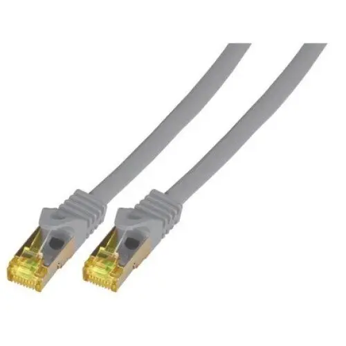 Cablu de retea din fibra optica EFB Elektronik MK7001.2G, S/FTP, LSZH, cat6a, 2m (Gri)