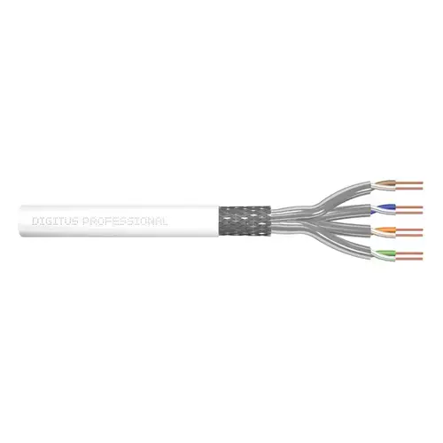 Cablu Digitus DK-1743-VH-305-MF-W, CAT7 S-FTP 305m, Alb