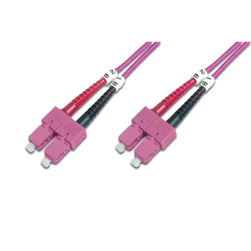 Fibra optica Digitus DK-2522-02-4, OM4, LSZH, Duplex, 2 m (Mov)