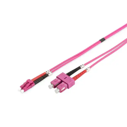 Fibra optica Digitus DK-2532-05-4, LC/SC, OM4, Duplex, 5 m (Mov)
