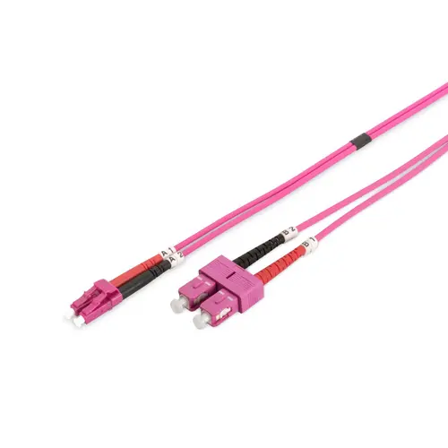 Fibra optica Digitus DK-2532-05-4, LC/SC, OM4, Duplex, 5 m (Mov)
