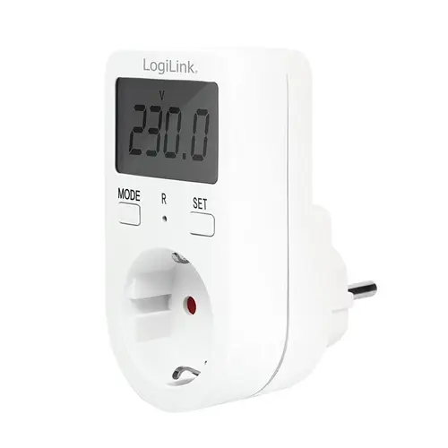 Priza Logilink EM0002A, De perete (Alb)