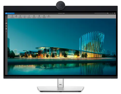 Monitor IPS LED Dell UltraSharp 31.5inch U3224KBA, 6K (6144 x 3456), HDMI, Mini DisplayPort, Thunderbolt, Pivot, Boxe (Argintiu)