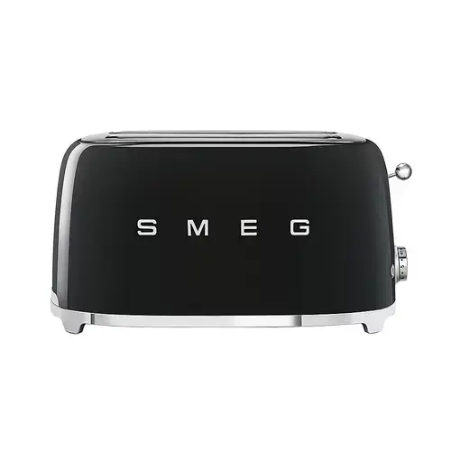 Prajitor de paine Smeg TSF02BLEU, 1500W, 2 felii, 6 Trepte pentru rumenire (Negru)