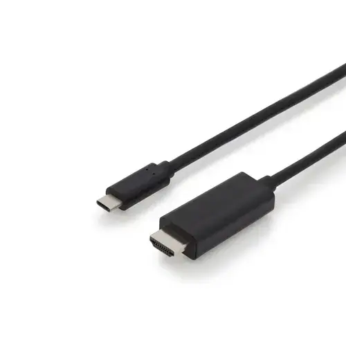 Cablu HDMI Digitus AK-300330-020-S, USB tip C, 2m (Negru)
