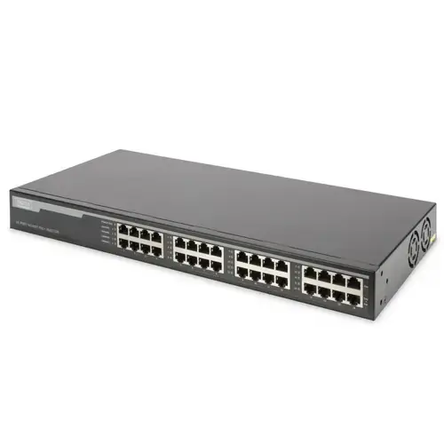 Hub de injector PoE+ Digitus Gigabit Ethernet, 802.3at, 16 porturi in/out