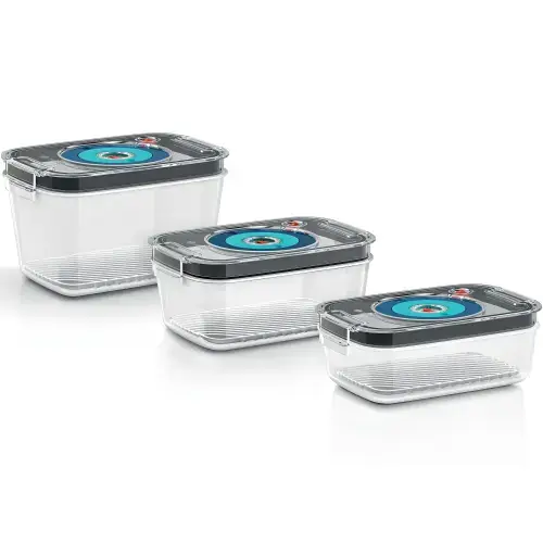 Set cutii depozitare Bosch MSZV0FC3,  Vacuum-pentru a etansa orice fel de mâncare cu ajutorul blenderului VitaMaxx Bosch si ErgoMixx Bosch