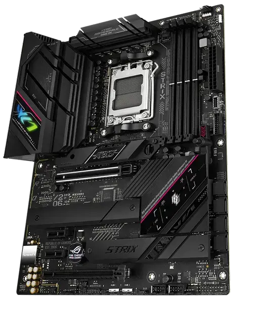 Placa de baza Asus ROG STRIX B650E-F GAMING WIFI, AM5, 4x DDR5, 1x DisplayPort, 1x HDMI, 2x PCIe x16, 2x PCIe x1, 3x M.2, 4x SATA 6Gbps, WIFI 6, 2.5Gbps LAN, ATX