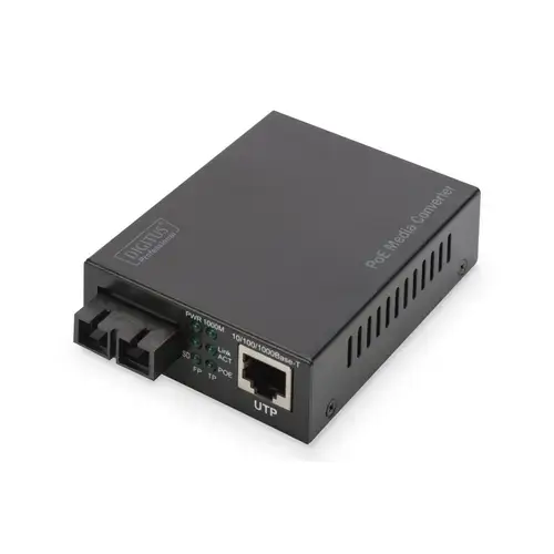 Convertor media multimod Digitus Gigabit Ethernet PoE+ DN-82150