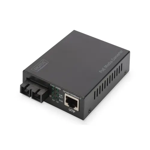 Convertor media multimod Digitus Gigabit Ethernet PoE+ DN-82150