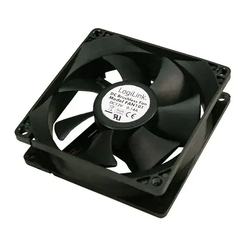 Ventilator Logilink, 120 mm, 4-pin, 2000RPM (Negru)
