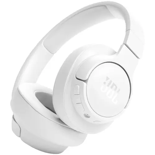 Casti Stereo Wireless JBL Tune 720BT, JBL Pure Bass Sound, Bluetooth 5.3, Conexiune multi-point, Asistent vocal (Alb)