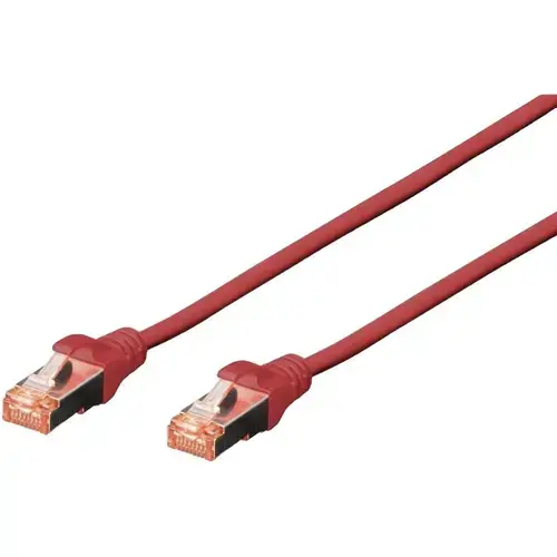 Cablu S-FTP, Digitus, Cat 6, 3 m, Rosu