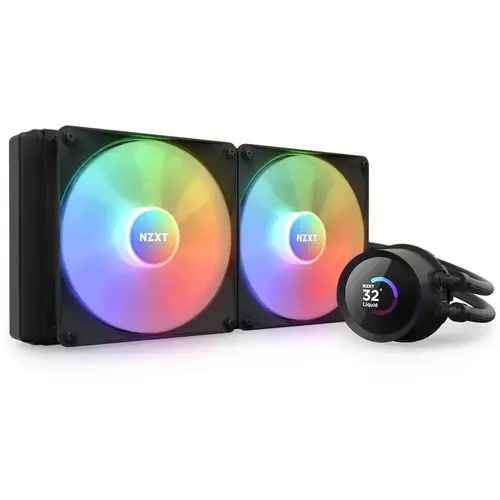Cooler CPU NZXT Kraken 280 RGB, compatibil AMD/Intel, controller ARGB (Negru)