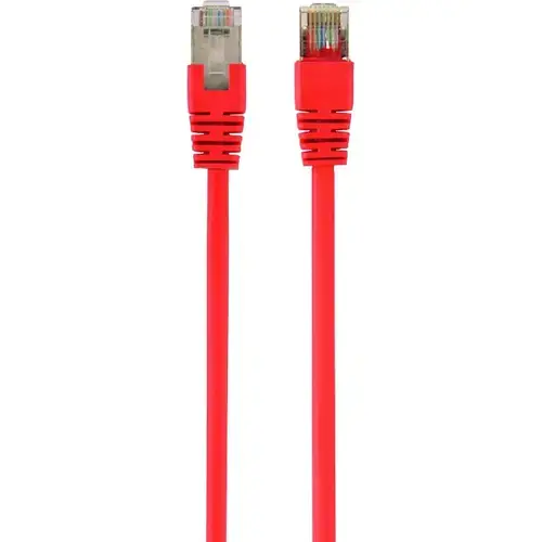 Cablu FTP GEMBIRD Cat6, cupru-aluminiu, 0.5 m, rosu, AWG26, ecranat PP6-0.5M/R