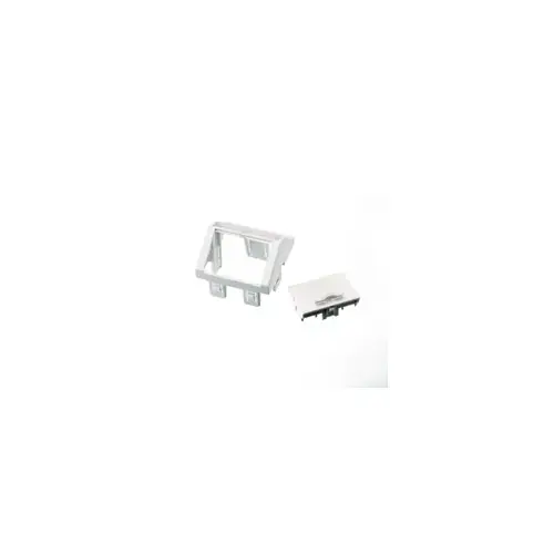 Modul Nexans LANmark, 2 porturi Snap-in RJ 45, nepopulat, Alb