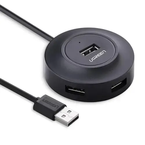 Hub 4xUSB, Ugreen 20277, 480Mbps, Negru