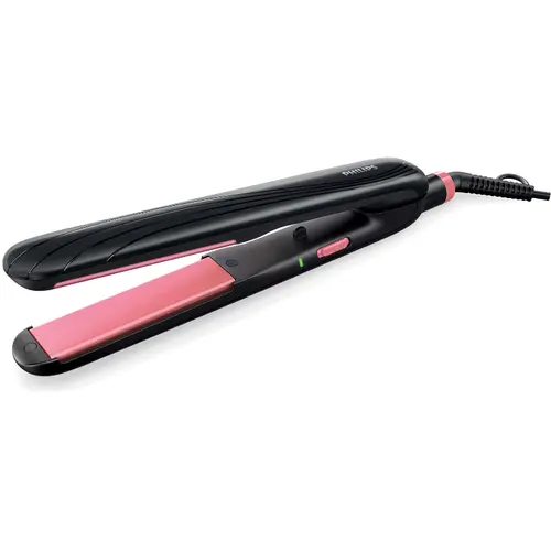 Placa de indreptat parul Philips Essential Care HP8323/00, Placi ceramice, Incalzire 60 secunde, Placi 100mm, 210 grade, Negru