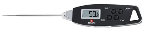 Termometru pentru carne Zokura Z1179, temperatura -50°C/300°C, rezistent la apa (Negru)