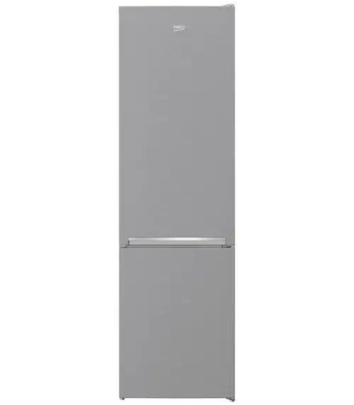 Combina frigorifica Beko RCSA406K40XBN, 386 l, Clasa E, Termostat reglabil, Iluminare LED, H 202.5 cm (Argintiu)
