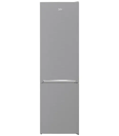 Combina frigorifica Beko RCSA406K40XBN, 386 l, Clasa E, Termostat reglabil, Iluminare LED, H 202.5 cm (Argintiu)