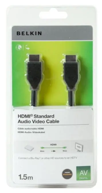 Cablu HDMI Belkin F3Y017BT1.5MBLK, 4K, 1.50 m (Negru)