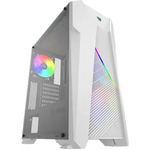 Carcasa AQIRYS Canopus, Middle Tower,  Tempered Glass, RGB (Alb)
