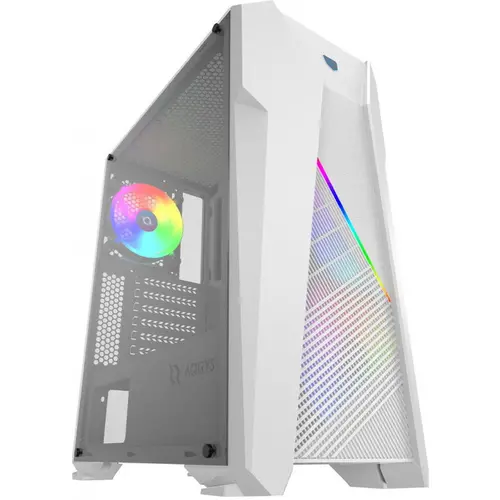 Carcasa AQIRYS Canopus, Middle Tower,  Tempered Glass, RGB (Alb)