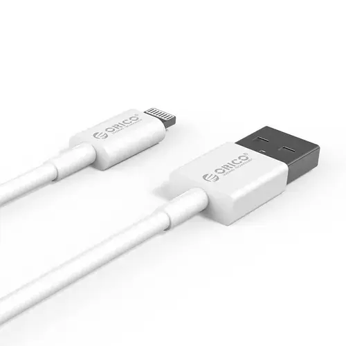 Cablu USB Orico AL01-10, USB Type A - Lightning, 1m (Alb)