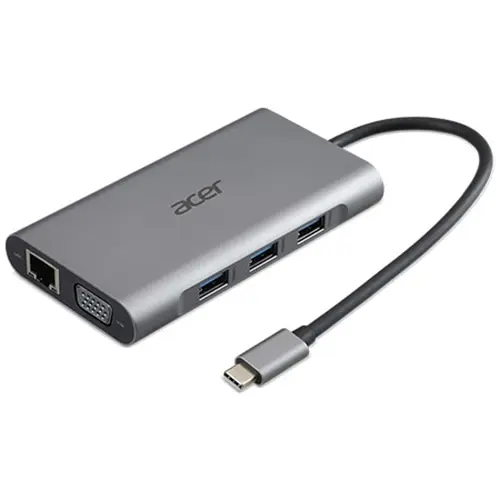 Docking station Acer 12 in 1, USB-C (Argintiu)