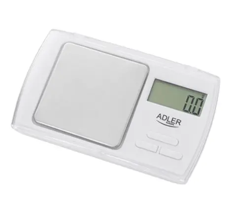Cantar de bucatarie Adler AD 3161, 0.5 kg (Alb)