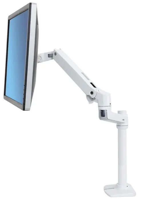 Suport monitor pentru birou Ergotron LX, rotire 360 (Alb)