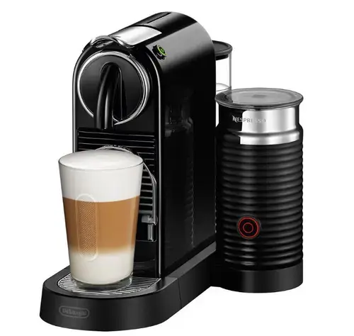 Espressor automat DeLonghi Nespresso Citiz & Milk EN 267.B, 19 Bar, 1 l (Negru)