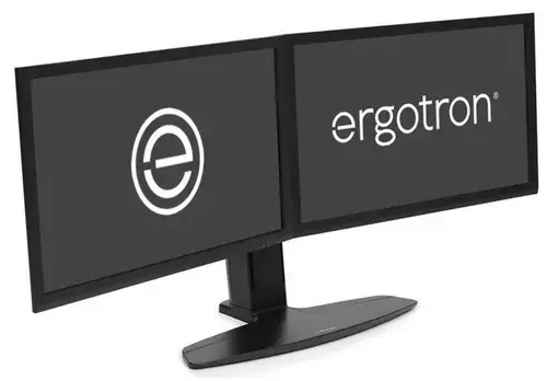 Suport monitor pentru birou Ergotron Neo-Flex Dual, Pivot, Rotire 360, 15.4kg (Negru)