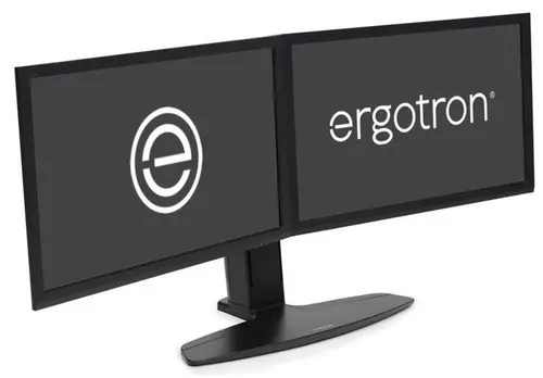 Suport monitor pentru birou Ergotron Neo-Flex Dual, Pivot, Rotire 360, 15.4kg (Negru)