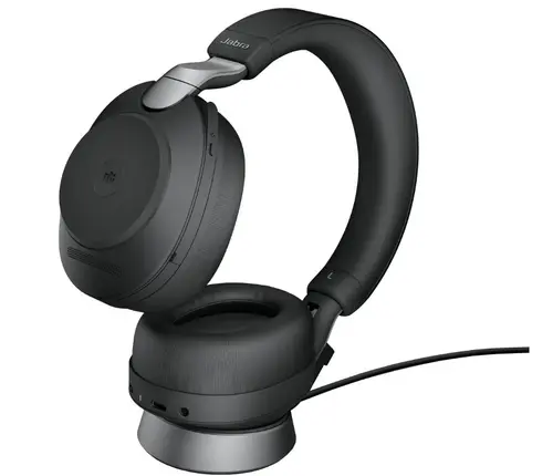 Casti cu microfon Jabra Evolve2 85 MS Stereo, USB Type-C, Stand (Negru)